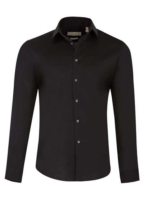 michael kors black slim fit dress shirts|Michael Kors men's shirts clearance.